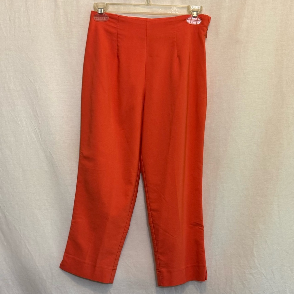 B-103 Cactus Flower Vintage Orange Cropped‎ Pants Size 6